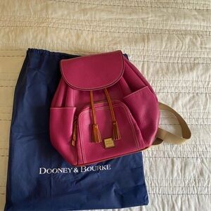 Pink leather Dooney & Bourke backpack #backpack no flaws perfect condition